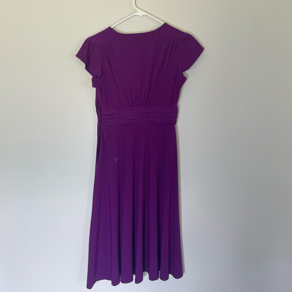 Evan-Picone - Size 4 Purple Dress - Picture 3 of 3